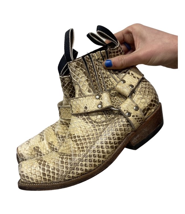 Chaussures Vintage: Bottes de Motard
