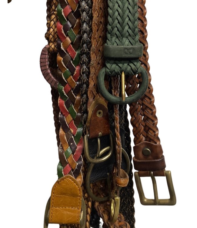 Vintage Belts: Braided Leather Belts