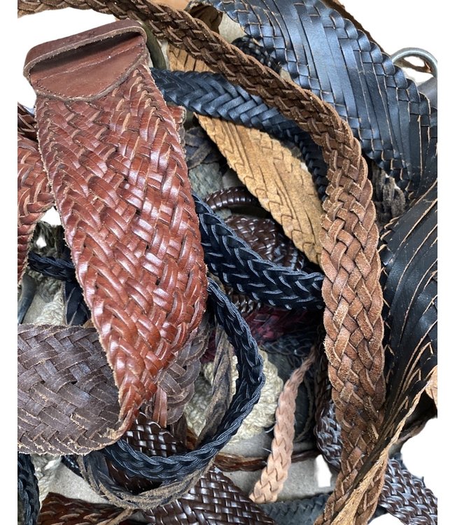 Ceintures en Cuir Tressées Vintage en Gros | ReRags