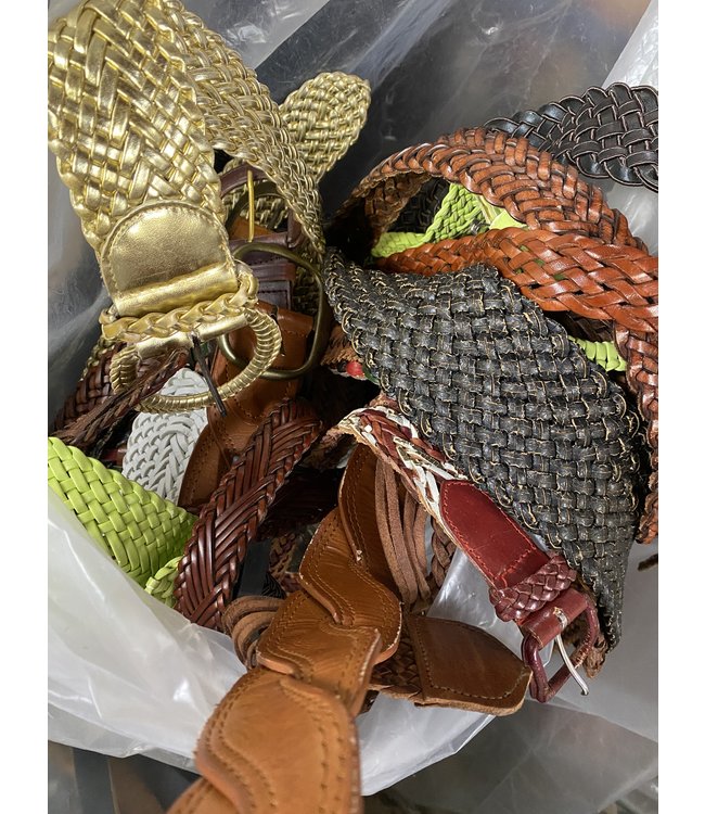 Ceintures en Cuir Tressées Vintage en Gros | ReRags