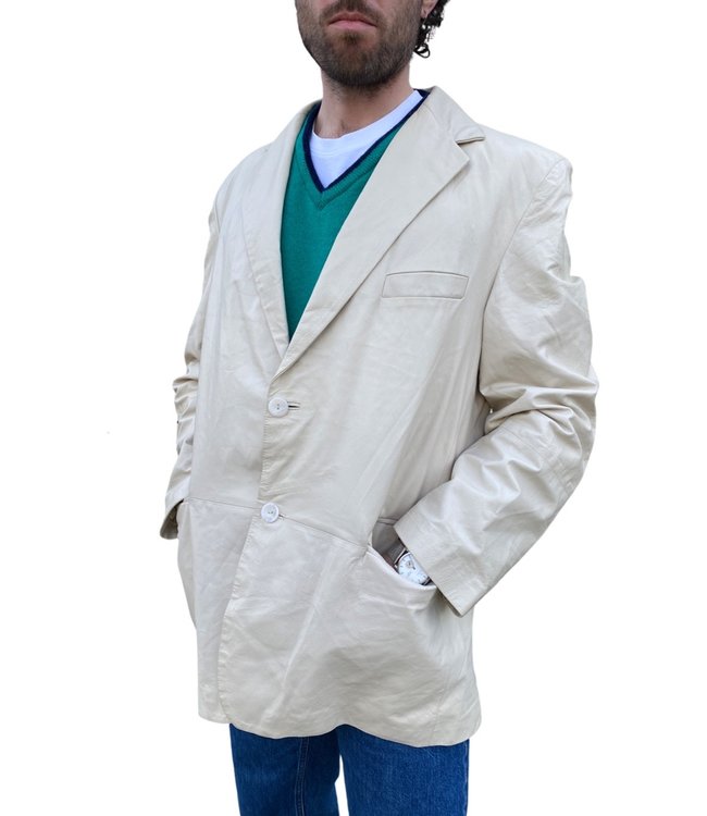 Vestes Vintage: Vestes en Cuir Hommes 90's / Y2K