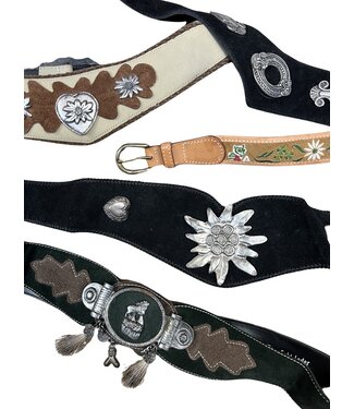 Vintage Belts: Tyrolean Dirndl Leather Belts