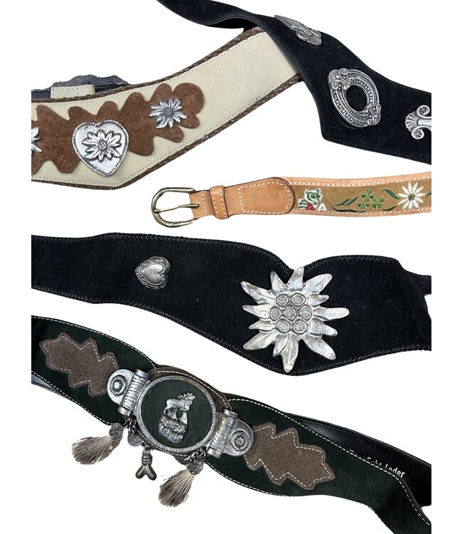 Vintage Belts: Tyrolean Dirndl Leather Belts