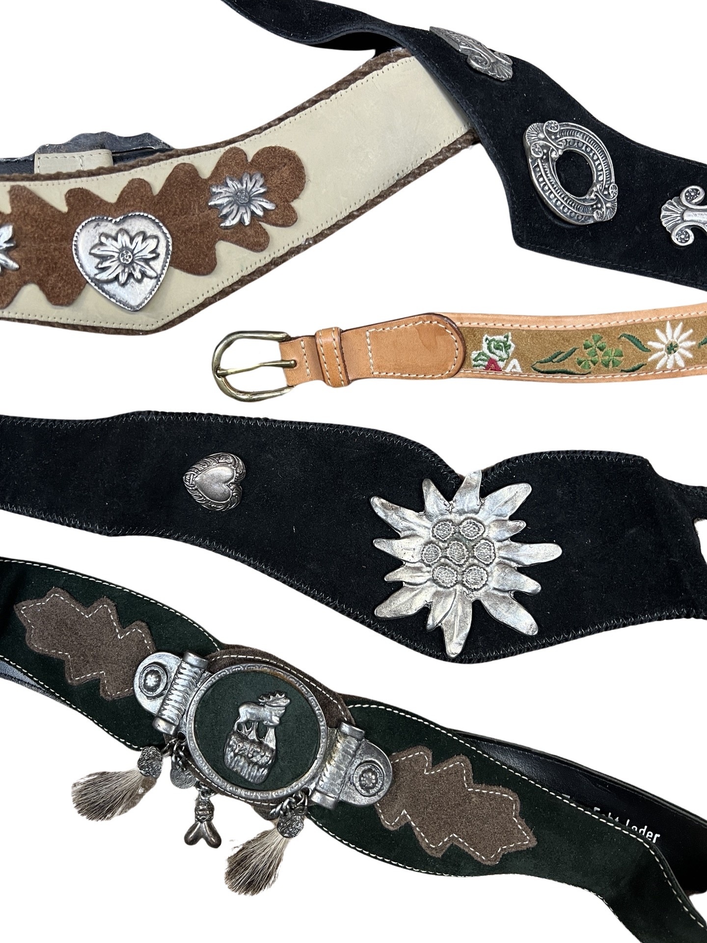 Ceinture Vintage New Man – Motif Graphique Native American, Années 80/90, Fabriquée En France