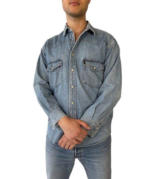 Chemises Vintage: Chemises en Jean Hommes