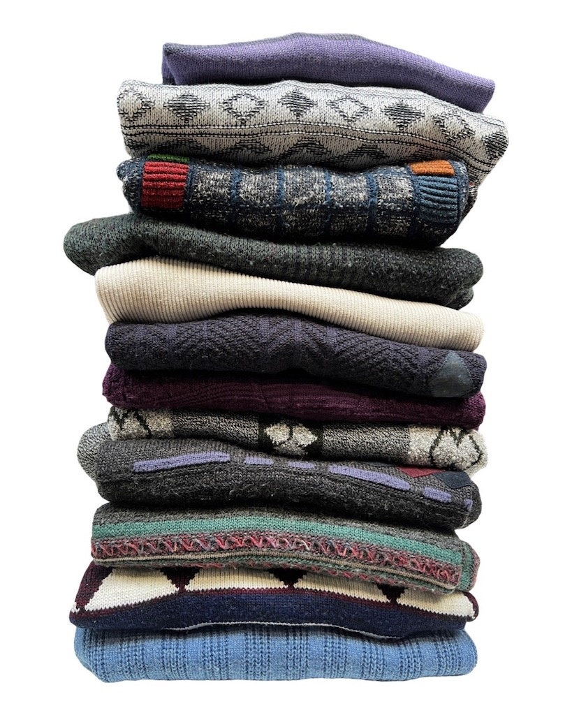 Vintage Knitwear: 90's V-Neck Jumpers - ReRags Vintage Clothing Wholesale
