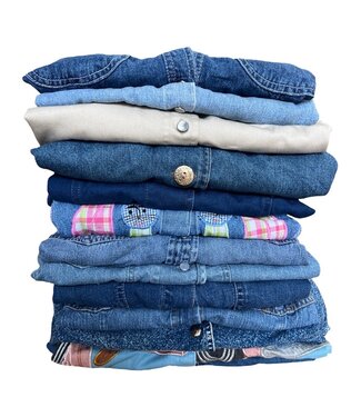 Vintage Oberteile | Denim Blusen