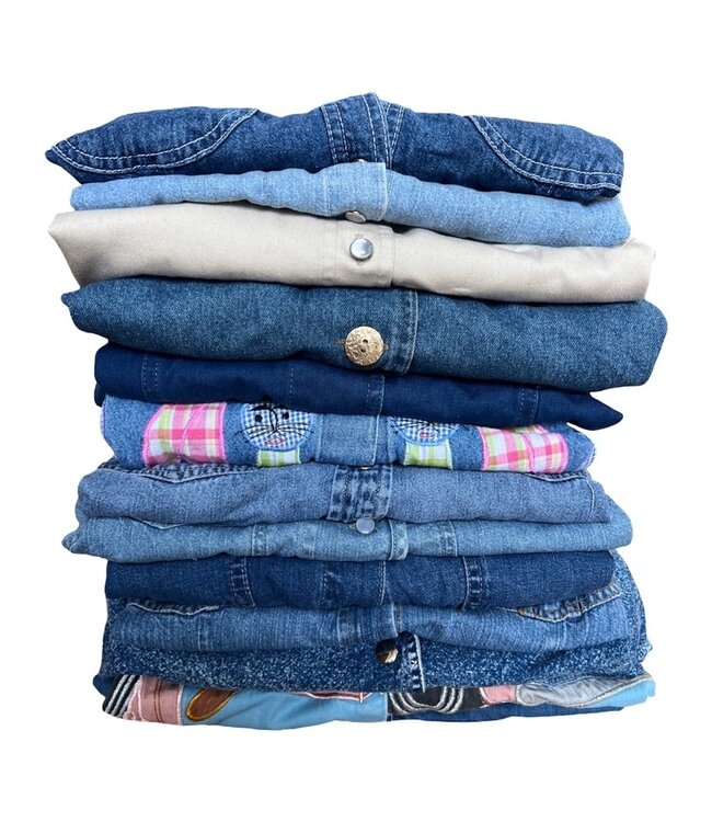 Denim vintage blusas al por mayor | ReRags