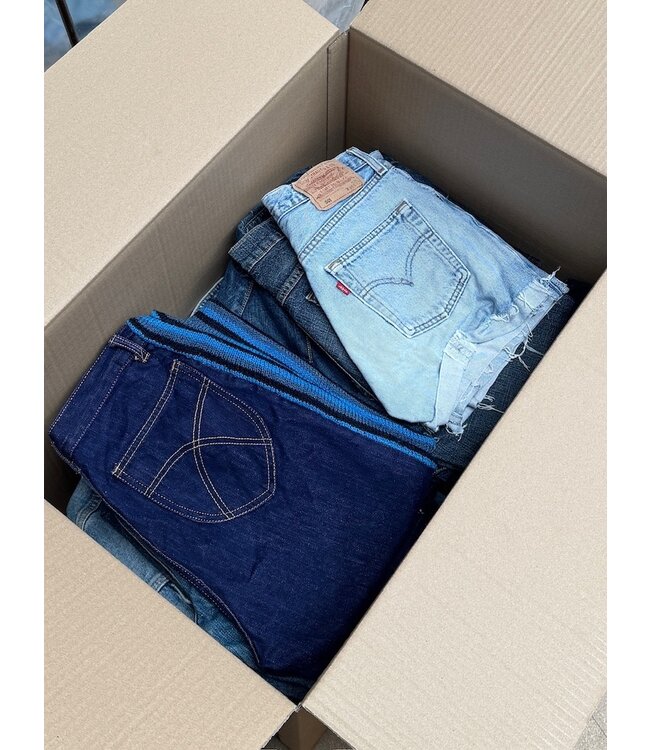 Curated Vintage Box:  Denim Mix (40kg)