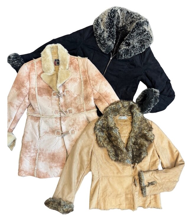 Vintage Faux Suede Lady Coats & Jackets Wholesale | ReRags
