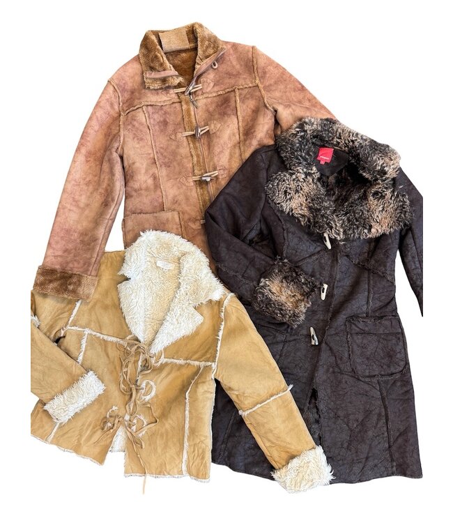 Vintage Faux Suede Lady Coats & Jackets Wholesale | ReRags