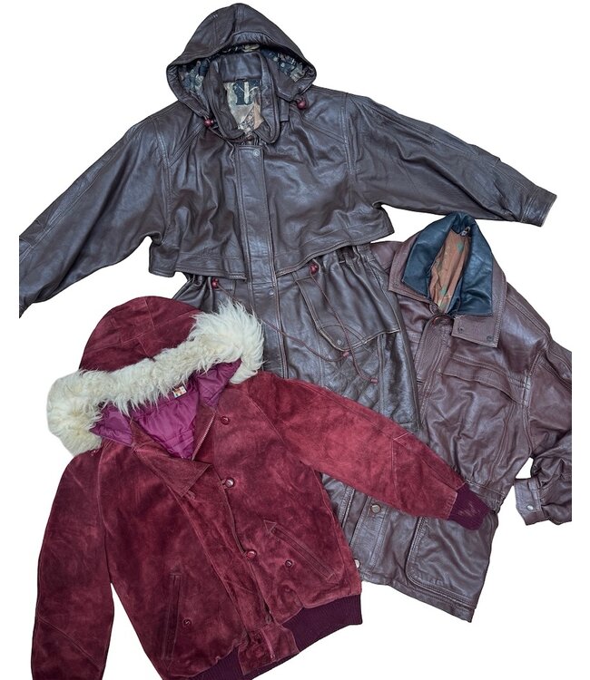 Vintage Coats: Leather / Suede (Hooded) Parka's Ladies