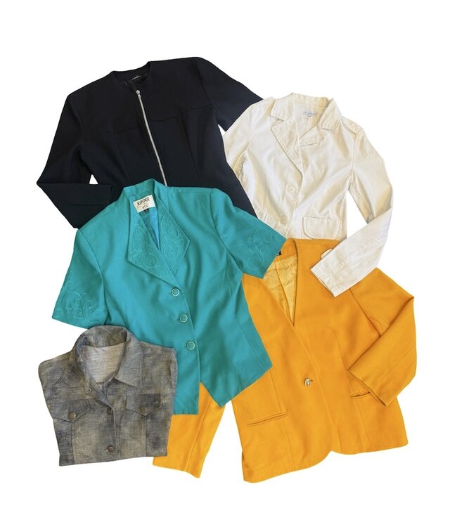 Vestes Vintage : Blazers & Vestes Monochromes