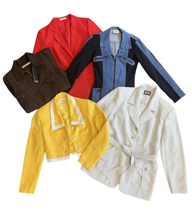 Vestes Vintage : Blazers & Vestes Monochromes