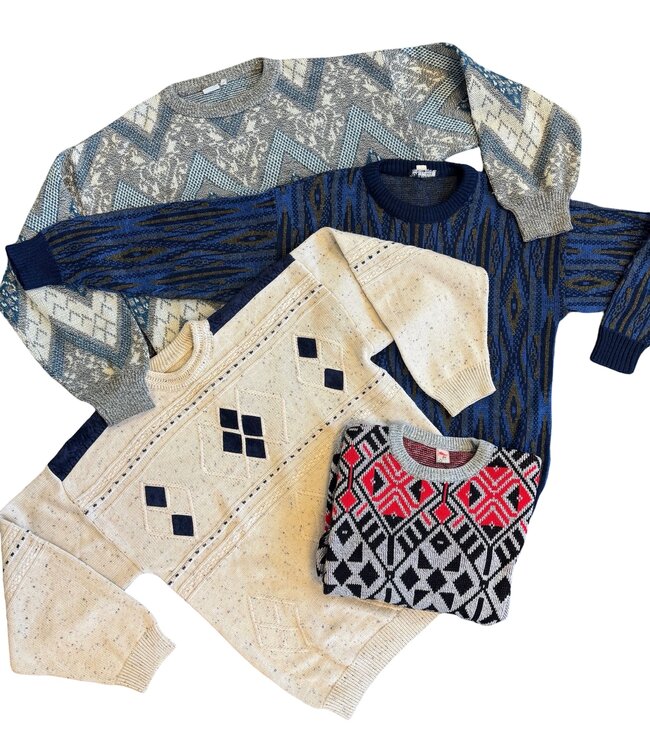 Vintage Knitwear: Coogi Style Sweater