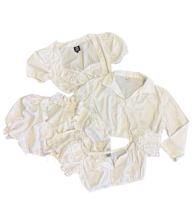 Vintage Tops:  Crop Dirndl Blouses