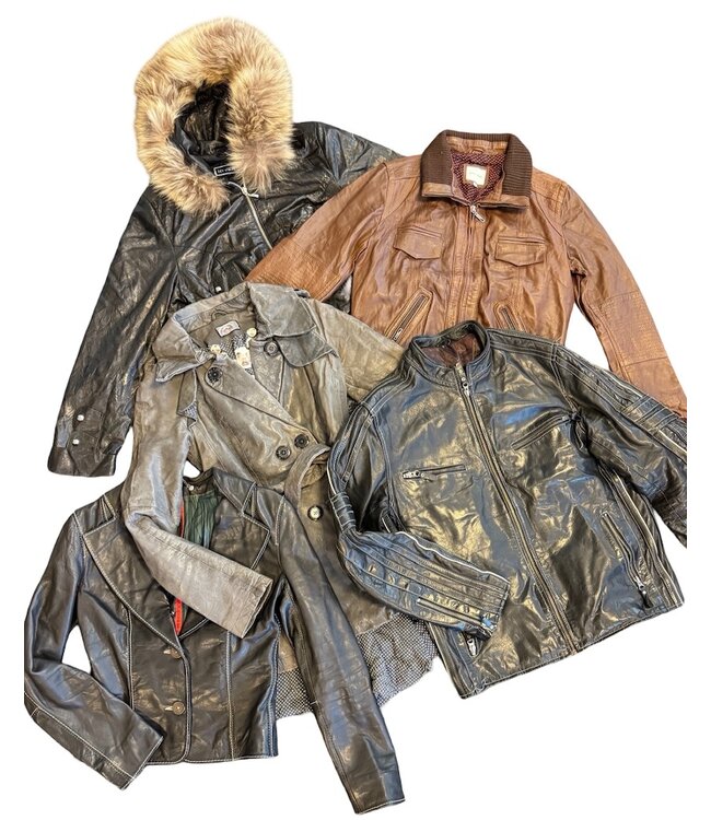 Vestes Vintage:  Vestes en Cuir Y2K Femmes