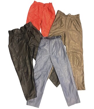Vintage Pants: 80's Leather Pants Ladies