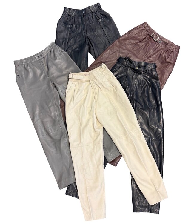 Vintage Pants: 80's Leather Pants Ladies