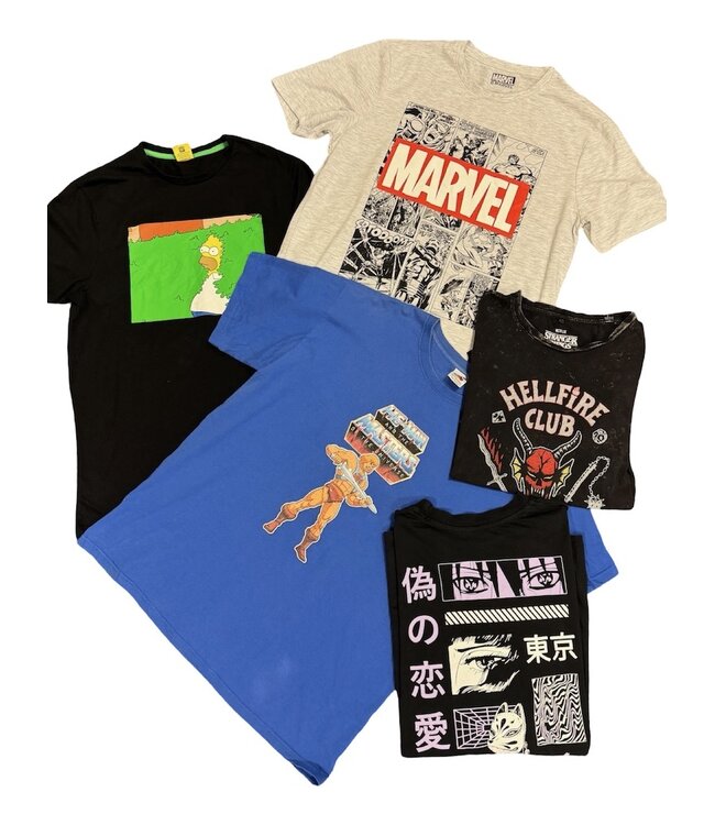 Chemises Vintage: T-Shirts Comique et Manga