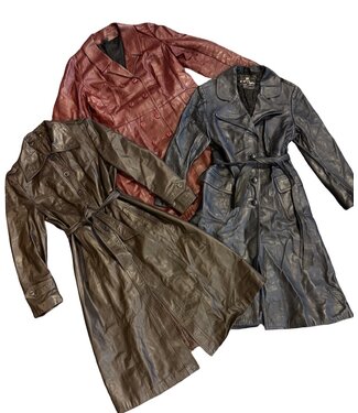 Manteaux Vintage: 70's Nappa Manteaux en Cuir Femmes