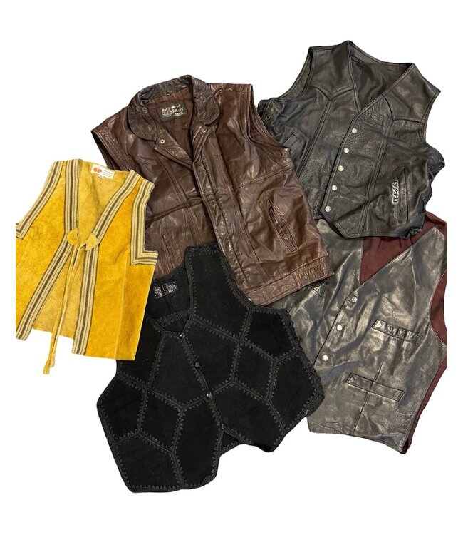 Vestes Vintage: Gilets en Cuir