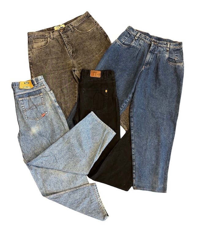 Vintage Pants: High Waisted Jeans Men