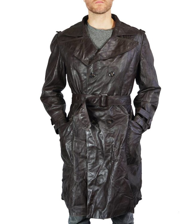 Manteaux Vintage: Napa Manteaux 70's en Cuir Hommes