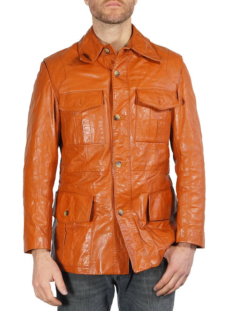 Vintage 70s Nappa Leather Jackets Men Wholesale | ReRags - ReRags