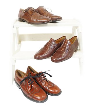 Vintage Shoes: Leather Men Shoe Mix