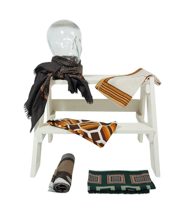 Echarpes Vintage: Echarpes Polyester / Soie