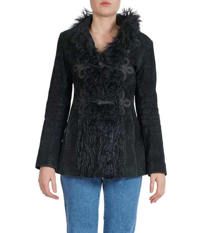 Vestes Vintage: 70s Vestes en Daim pour Femmes