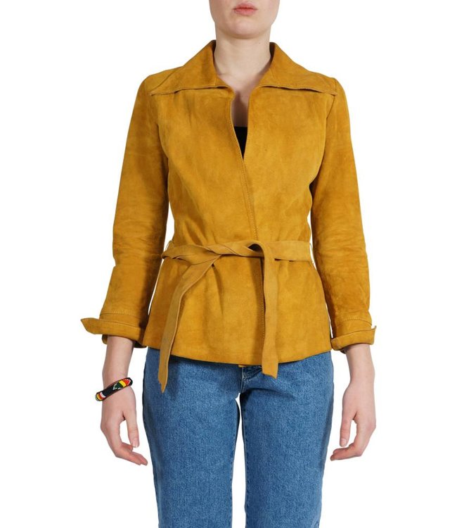 Vestes Vintage: 70s Vestes en Daim pour Femmes