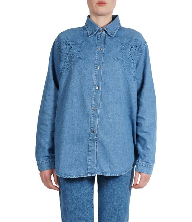 Hauts Vintage: Chemises en Jean pour Femmes