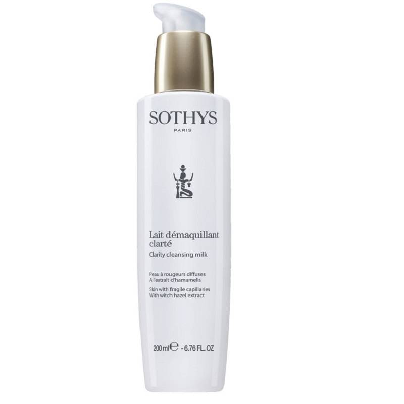 Sothys Sothys Lait Démaquillant Clarté,Clarity cleansing milk Skin with fragile cappilaires, with Hazel extract.