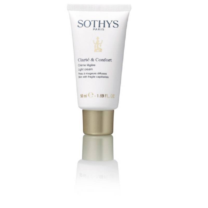 Sothys Sothys Clarte & Confort Crème Légère, lichte crème, huid met zichtbare bloedvaatjes