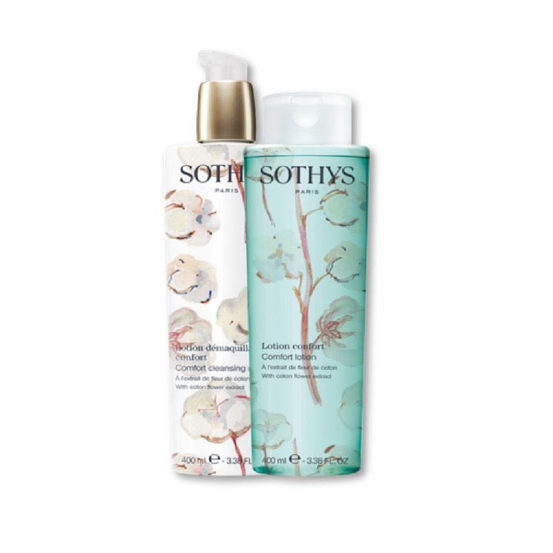 Sothys Sothys Duo comfort cleansing comfort milk and lotion , sensitive skin 2x 400 ml aktie !