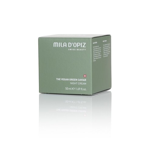 Mila d'Opiz Mila d'Opiz swiss beauty The Vegan green caviar night cream, Nachtcrème Mila d'Opiz Mila d'Opiz swiss beauty The Vegan green caviar night cream, Nachtcrème