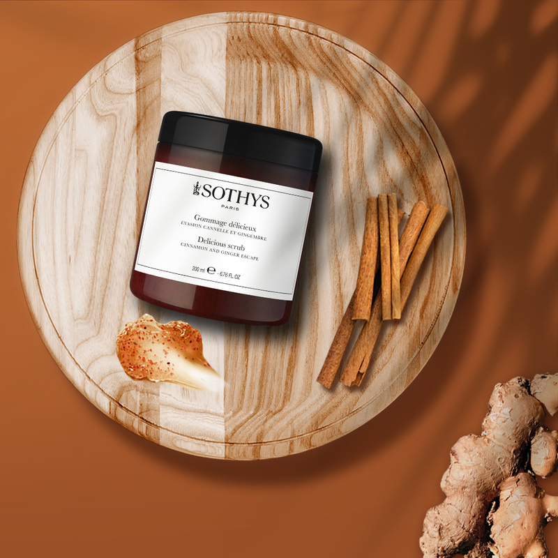 Sothys Sothys Gommage Délicieux Evasion Cannelle et Gingembre,  Délicious Scrub Cinnamon and Ginger Escape