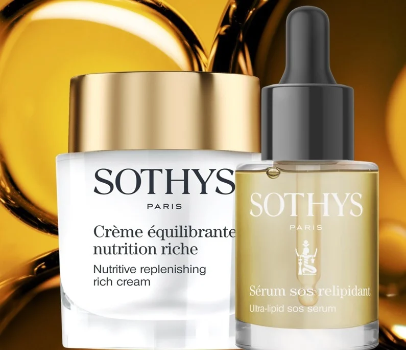 Sothys Paris Sothys-Paris Crème Equilibrante  nutrition  riche-50ml +SOS-serum relipidant 30ml