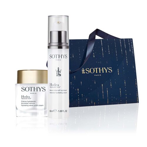 Sothys Paris Sothys Hydra Hyaluronic Acid-4 Crème hydratante jeunesse Velours -Hydrating Velvet Youth cream 50ml+ SERUM Intensif hydratant Sothys Paris Sothys Hydra Hyaluronic Acid-4 Crème hydratante jeunesse Velours -Hydrating Velvet Youth cream 50ml+ SERUM Intensif hydratant