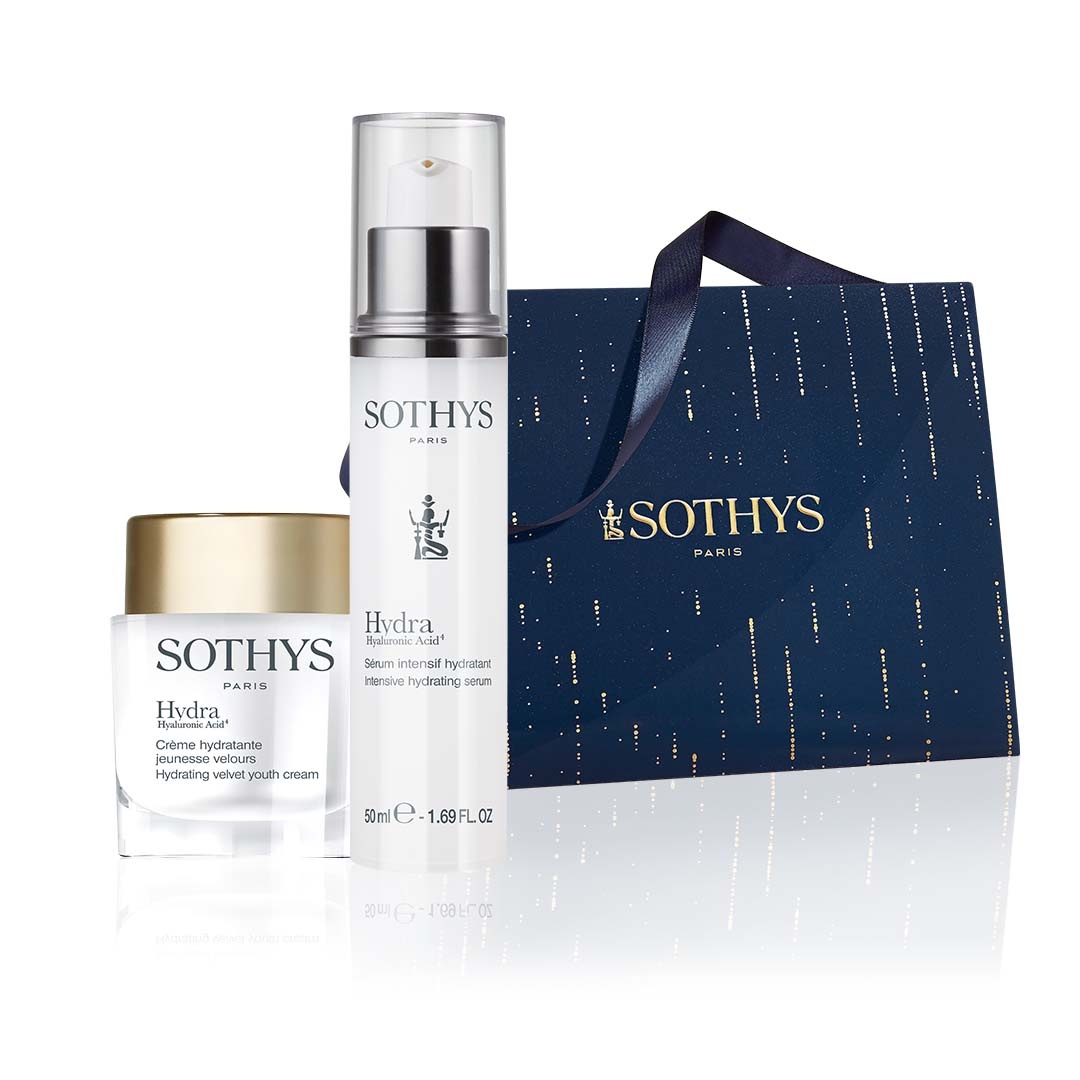Sothys Paris Sothys Hydra Hyaluronic Acid-4 Crème hydratante jeunesse Velours -Hydrating Velvet  Youth cream 50ml+ SERUM Intensif hydratant