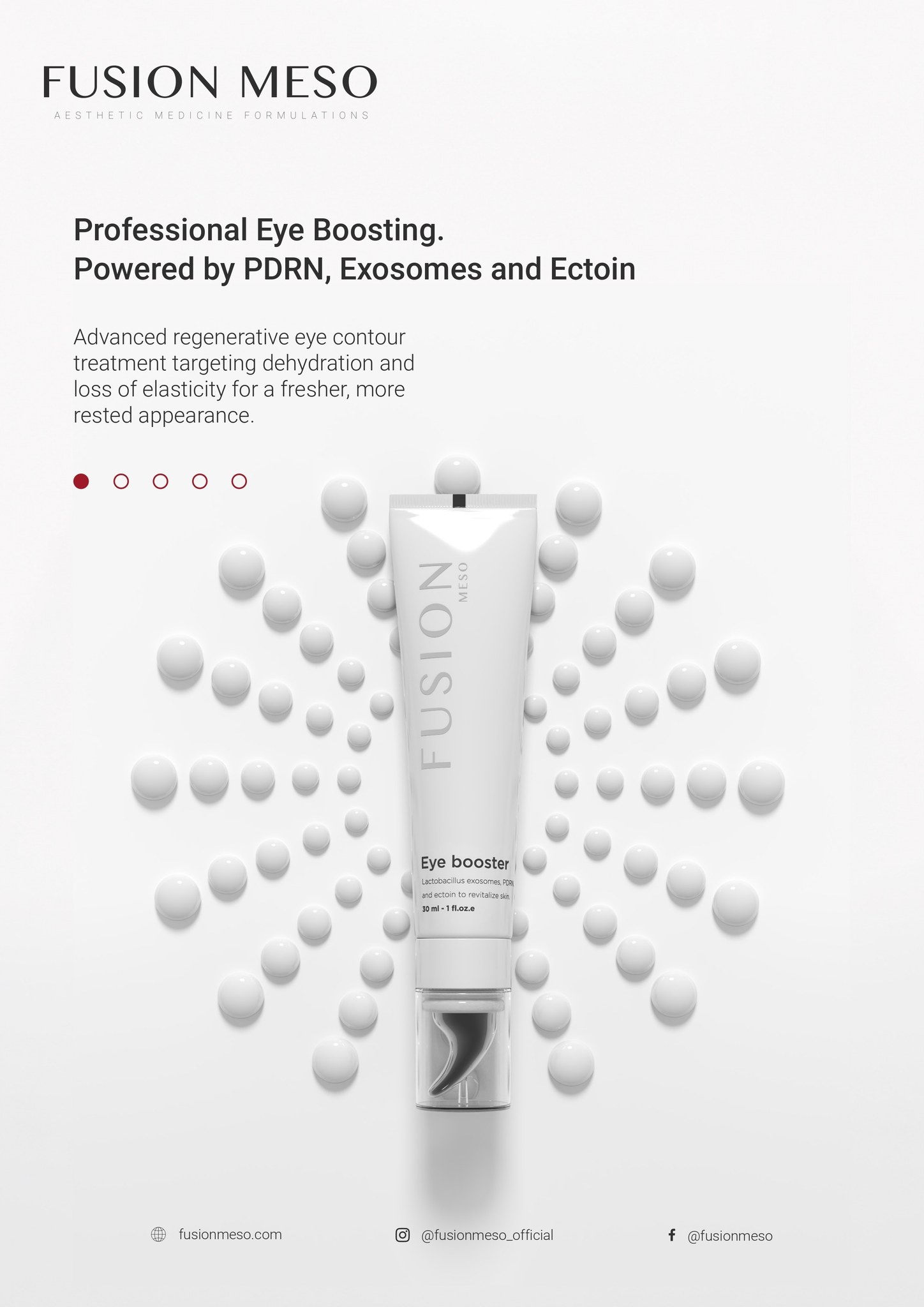 Fusion Meso FUSION MESO PDRN Eye Booster – Regenererende Oogverzorging met PDRN & Exosomen – Anti-Aging Oogserum – 30 ml