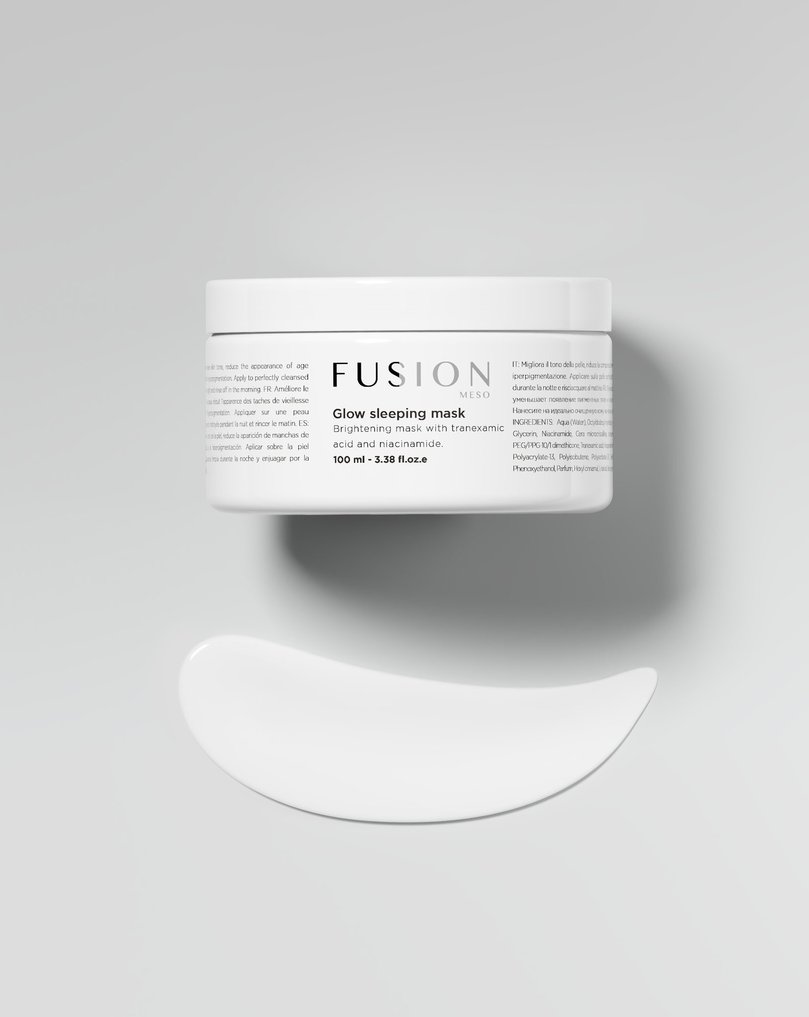 Fusion Meso Fusion Glow Sleeping Mask 100ml – Verhelderend Nachtmasker voor Stralende Huid, Hydratatie en Egalere Teint