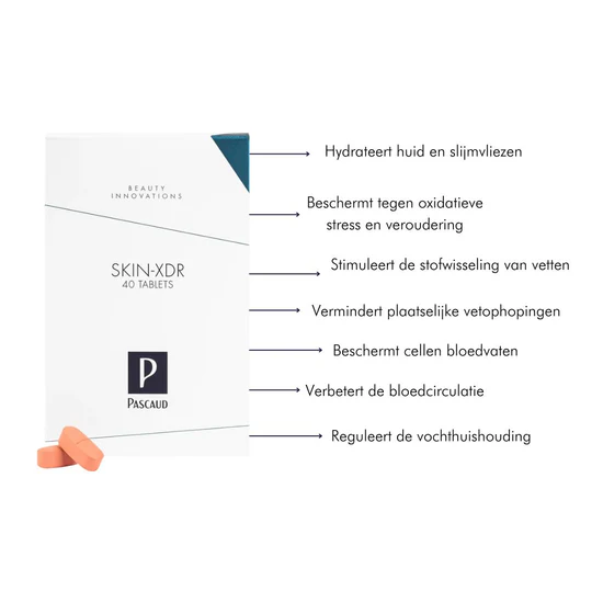 Pascaud Pascaud Skin-XDR-40 tabletten Stimuleert o.a. de stofwisseling van vetten