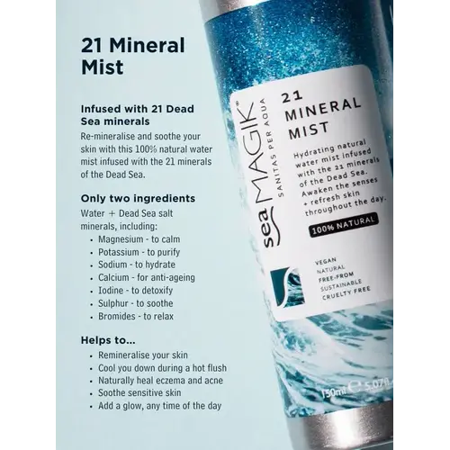Sea Magik Sea Magik 21 Mineral Mist | Hydrating Dead Sea Mineral Face Mist Sea Magik Sea Magik 21 Mineral Mist | Hydrating Dead Sea Mineral Face Mist