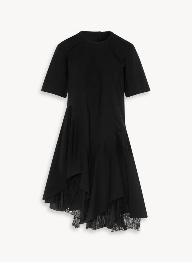 Kleid mit Tüll-Unterrock *schwarz
