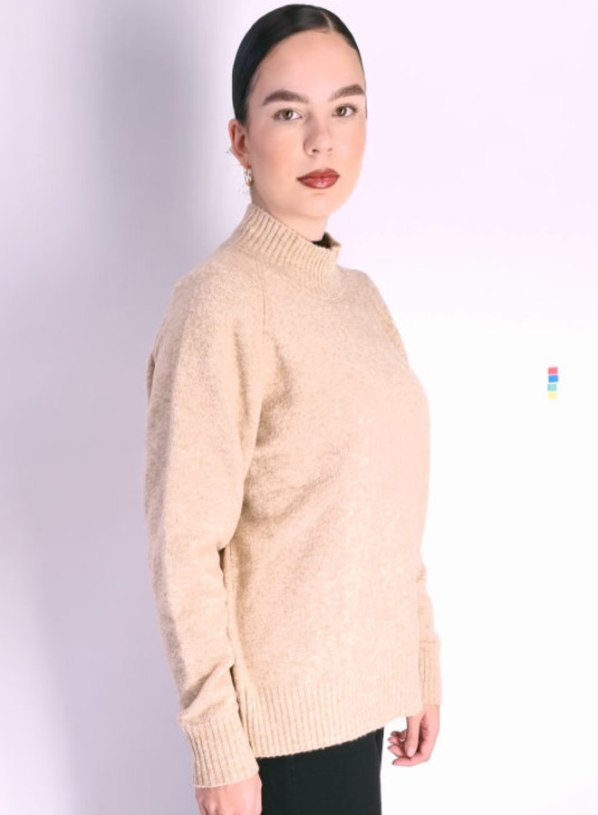 Lässiger warmer Pullover *light sand