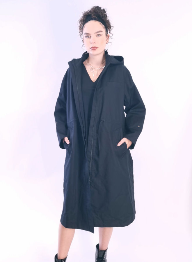 Modischer Trenchcoat *schwarz