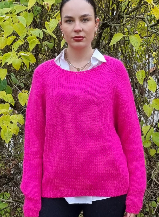 Grobstrickpulli *pink